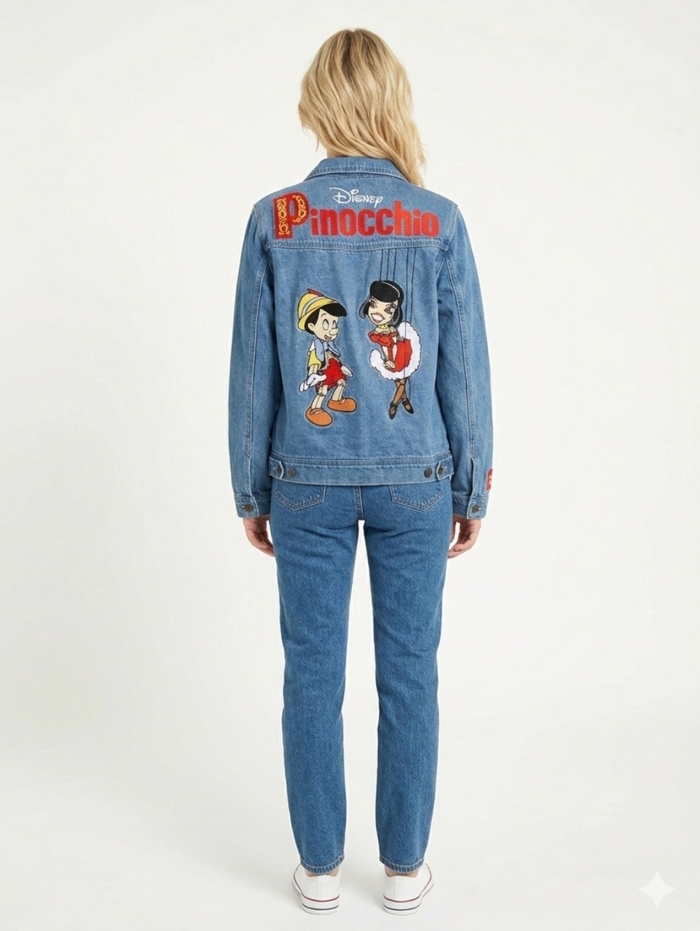 Disney x Cakeworthy Pinocchio 85th Anniversary Denim Jacket size M